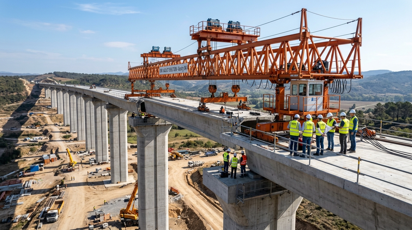 Viaduct Concrete Girder Launching