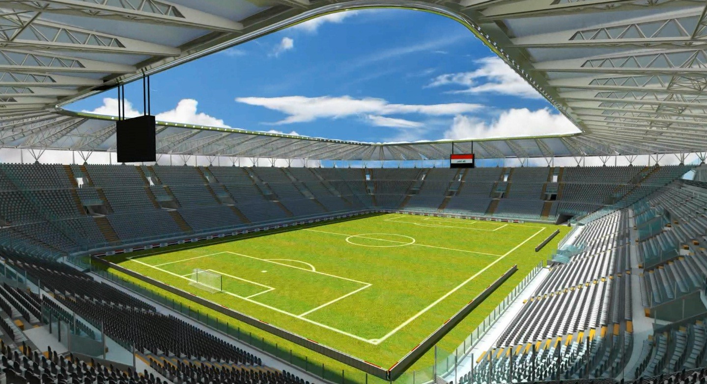 Structural Steel Roof Installation at Tikrit Stadium